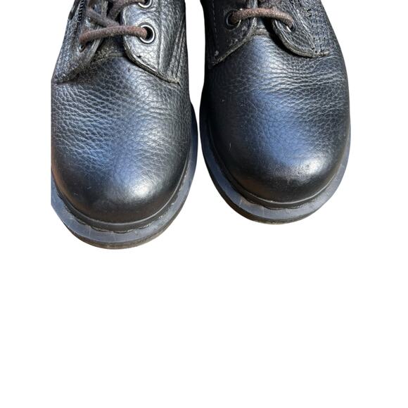 Dr. Martens Women's 1460 Black Leather Lace Up Combat Pascal with Side Zip - 7 - Picture 6 of 8